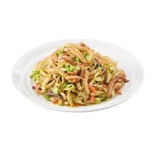 Stir-Fried Greens with Pancake