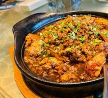 Minced Pork Stone Pot Tofu