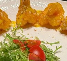 Mustard Nut Crusted Shrimp
