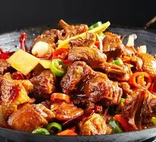 Spicy Chicken and Tea Tree Mushroom Dry Pot