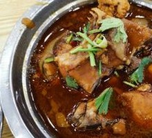 Pressure-cooked dish
