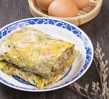 Enjoy Pancake with Egg and Crisp