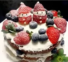 Strawberry Naked Cake