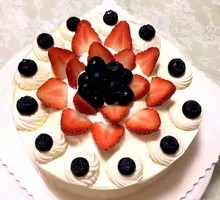 Strawberry Blueberry Cake