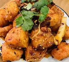 Sweet and Sour Tofu Puffs