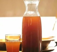 Homemade Plum Syrup Drink