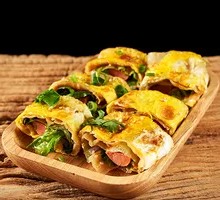 Double Egg Double Side Double Sausage Grilled Cold Noodles