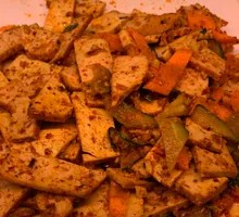 Stir-fried Tofu with Fried Tofu Skin