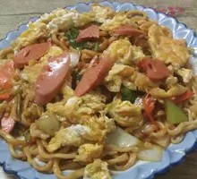 Egg and Ham Fried Noodles