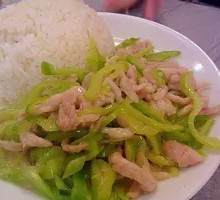 Sour Cucumber and Pork Rice Bowl