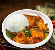 Spicy Pork Stir-fry Rice Bowl