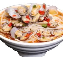 Squid Ball Clam Rice Noodles