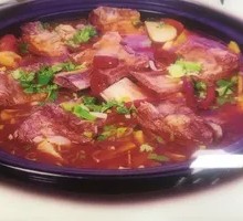 Beef Steak, Bone, and Tendon Hot Pot