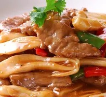 Fresh Mushroom Stir-fried Beef Strips