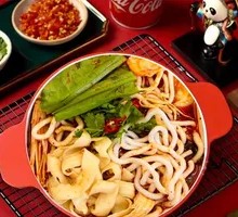 Knife-Sliced Noodles with Potato Starch Noodles
