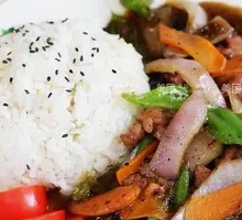 Black Pepper Beef Rice