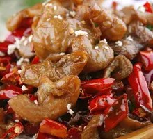 Spicy Pork Intestine Dry Pot
