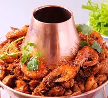 Fresh Shrimp Hot Pot Chicken