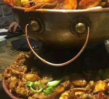 Frog and Shrimp Hot Pot