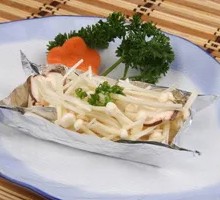 Aluminum Foil Golden Needle Mushroom