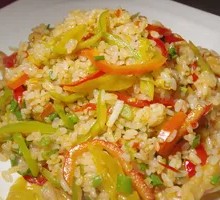 青椒肉丝炒饭