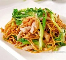 榨菜肉丝炒面