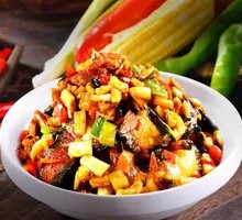 Diced Radish Stir-fried with Preserved Pork