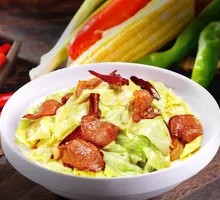 Stir-Fried Bok Choy with Preserved Meats