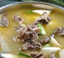 Mutton and Spinach Pot