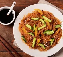 Sweet and Sour Fried Cold Noodles