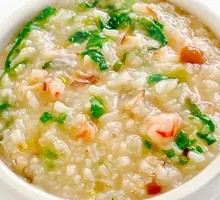 Golden Fresh Shrimp Congee