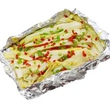 Aluminum-Wrapped Baby Bok Choy
