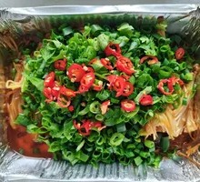 Aluminum-Wrapped Enoki Mushrooms