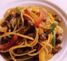 Black Pepper Beef Steak Pasta