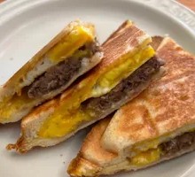 Beef and Egg Pressed Sandwich