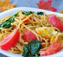Tomato Egg Fried Noodles