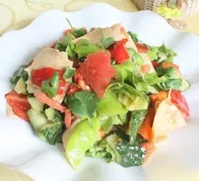 Torn Mixed Vegetables Salad