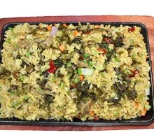 Snow Cabbage and Pork Stir-Fried Rice