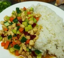 Kung Pao Chicken Rice Bowl