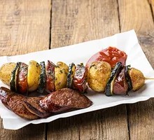 Eggplant Stuffed Skewers