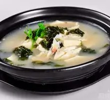 Tofu and Seaweed Dish