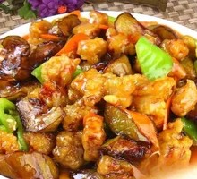 Braised Pork and Eggplant