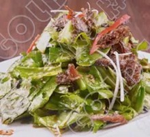 Braised Tuna with Fermented Black Beans and Chinese Watercress