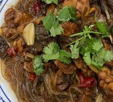 Chicken Stew with Mushrooms and Noodles