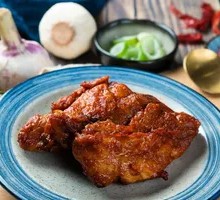 Fried Pork Ribs with Bear Shape