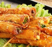 Stuffed Tofu Skin Rolls
