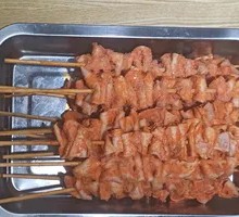 Fried Chicken Skin Skewers