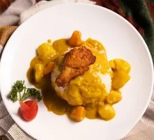 咖喱鸡腿饭