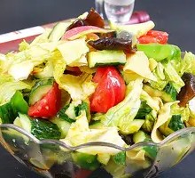Torn Mixed Vegetables Salad