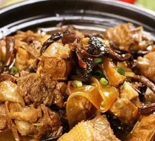 Chicken Stewed with Mushrooms